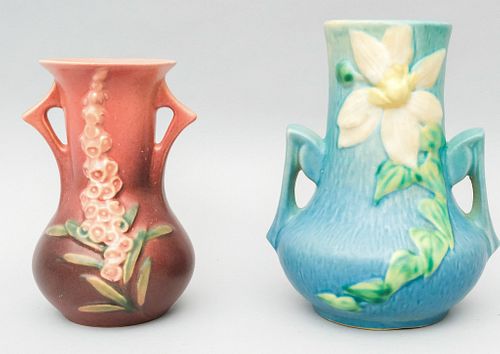 Roseville "Clematis" & "Foxglove" Pottery Vase