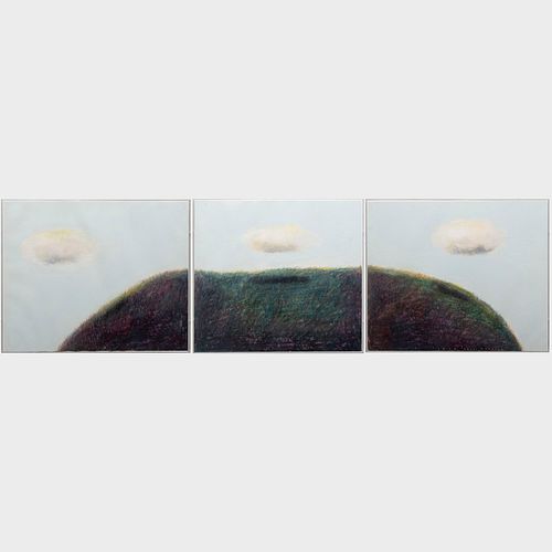 Carol Anthony (b. 1943): Hill (Triptych)