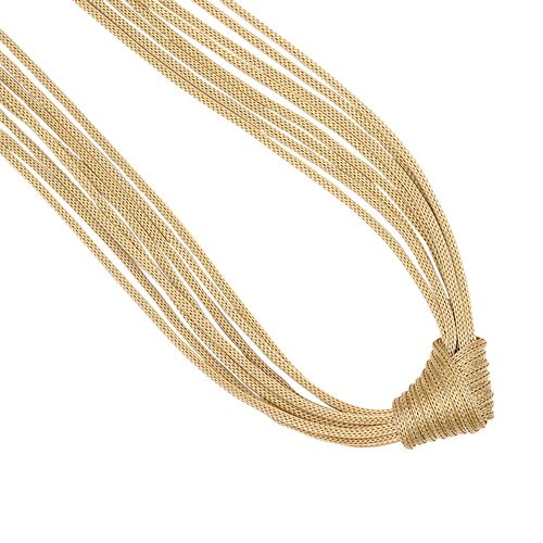 Modern 14k yellow Gold Necklace