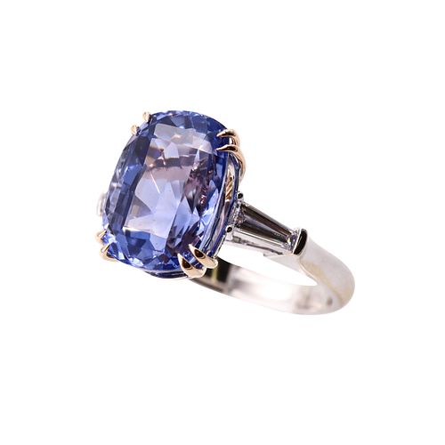 AGL 10.45cts Sapphire Changing color Ring