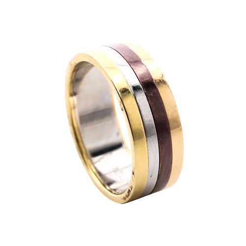 BOUCHERON 18k Gold, Stainless Steel Band Ring
