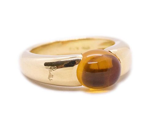 Pomellato Milan 18k gold & Citrine Ring 