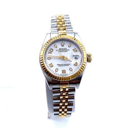 ROLEX Oyster Perpetual Datejust Ref. 79173. 18k & Stainless Steel