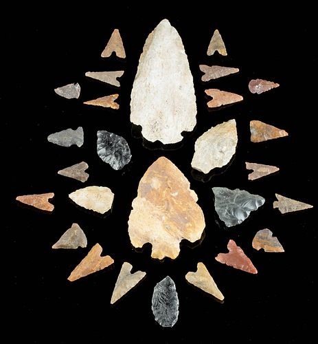 27 Native American Texas Stone Projectile Points