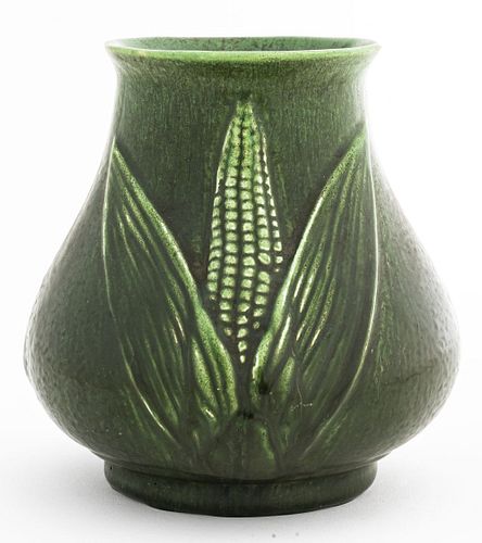 Arts & Crafts Hampshire Pottery Matte Green Vase