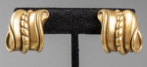 Barry Kieselstein Cord 18K Yellow Gold Earrings