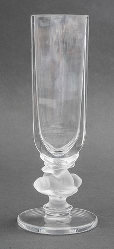 Lalique France 'Cerf' Crystal Vase