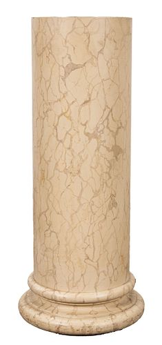 Classical Style Faux-Marble Painted Pedestal