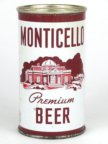 1956 Monticello Premium Beer Flat Top 100-26 Norfolk, Virginia
