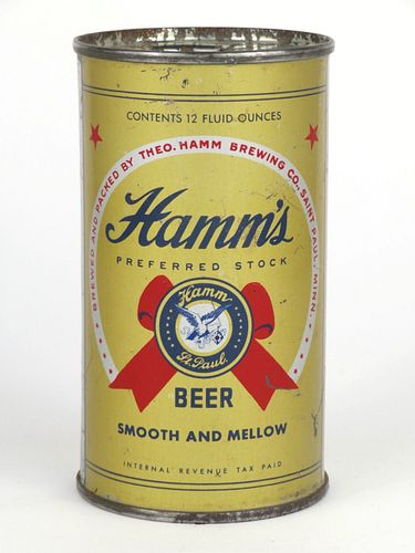 1947 Hamm's Preferred Stock Beer 12oz IRTP flat top can 79-18 St. Paul, Minnesota