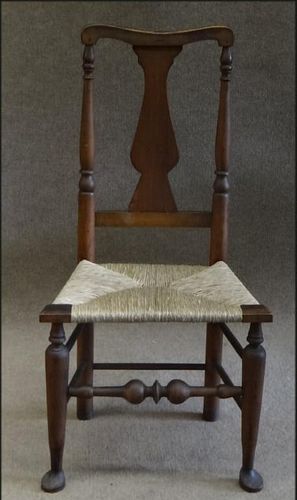18THC. HUDSON VALLEY DUCK FOOT CHAIR OLD SURFACE