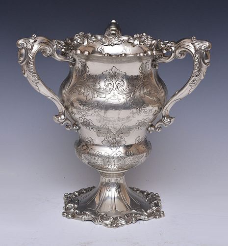 Sterling Silver Horse Racing Trophy
