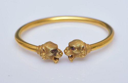 14k Gold Etruscan Style Bracelet