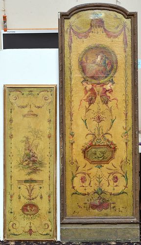 Two French Trumeau Panels