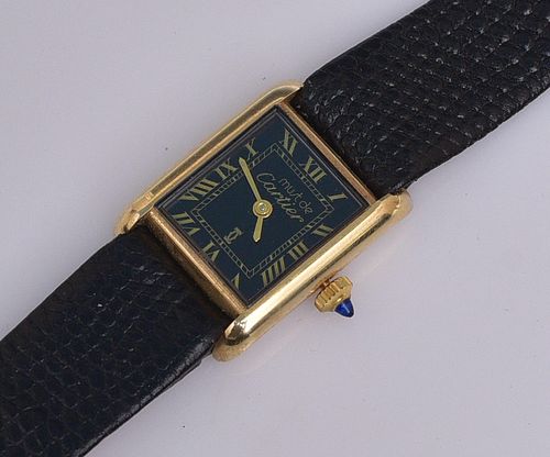 Cartier De Must Tank Wrist Watch