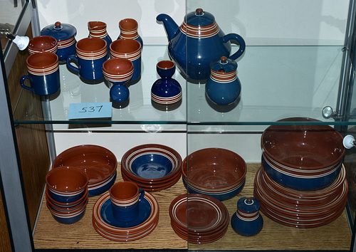 Swedish Nittsjo Pottery Set of Dishes