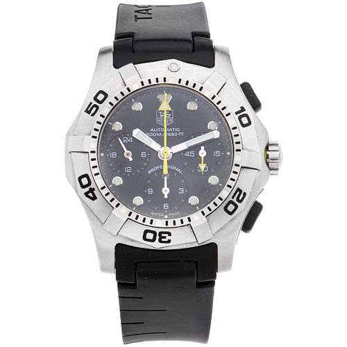 TAG HEUER AQUARACER CHRONOGRAPH WATCH IN STEEL REF. CN211A  Movement: automatic | RELOJ TAG HEUER AQUARACER CHRONOGRAPH EN ACERO REF. CN211A  Movimien