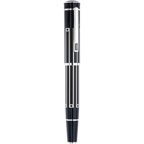 MONTBLANC MEISTERSTÜCK THOMAS MANN WRITERS EDITION FOUNTAIN PEN IN RESIN AND PLATINATED BASE METAL | PLUMA FUENTE MONTBLANC MEISTERSTÜCK THOMAS MANN W