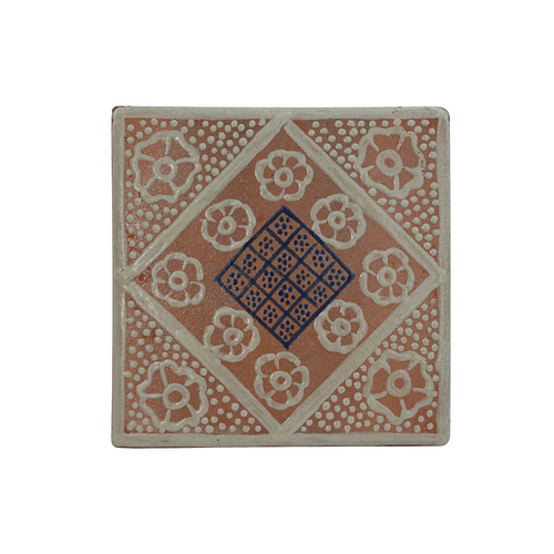 Intricate white and blue handpainted tiles. 130 pieces. They can be purchased in groups of ten. 