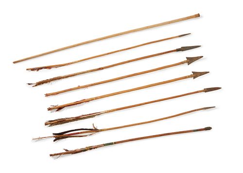 A collection of Native American arrows