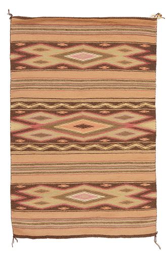 A Navajo Wide Ruins rug, by Geraldine Begay
