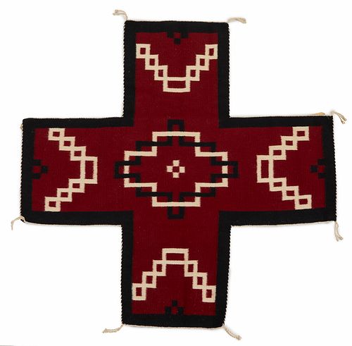 A Navajo cross-form weaving, by Sylvia Shay