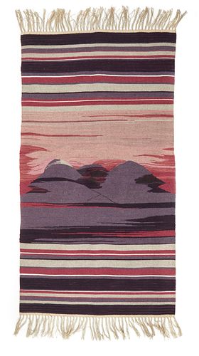 A Rio Grande pictorial rug