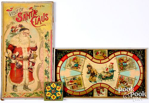 McLoughlin Bros. Game of the Visit of Santa Claus