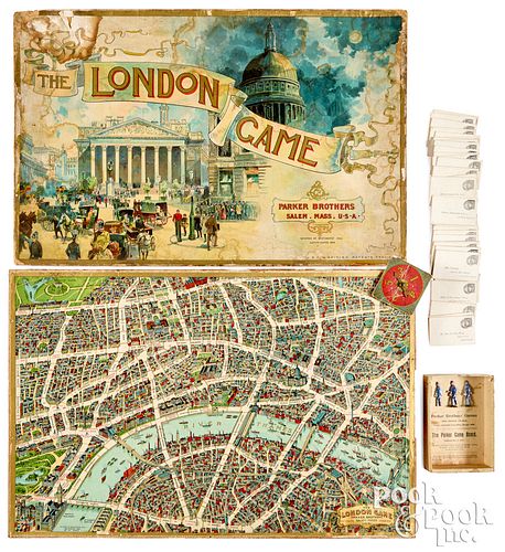 Parker Bros. The London Game board game, ca. 1898