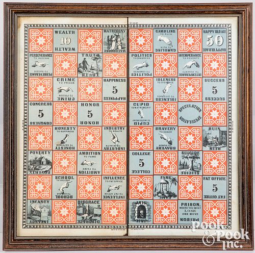 Early Parker Bros. Checkered Game of Life game