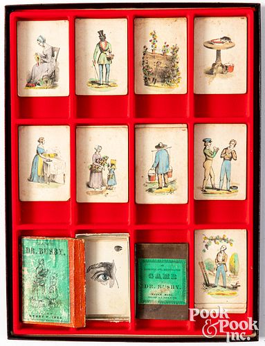 Two Dr. Busby card games, early 19th c.