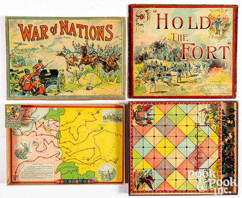 Two Early Board Games, ca. 1900