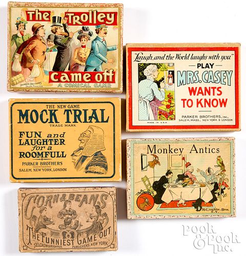 Five card and story games, early 20th c.