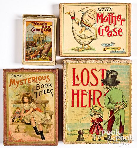 Four early card games, ca. 1900