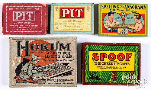 Group of small card and other games