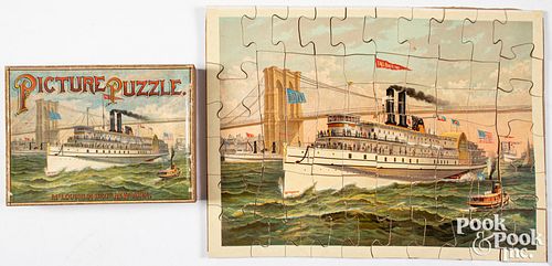McLoughlin Bros. steamship picture puzzle