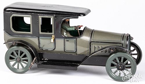 Bing tin lithograph wind-up town car