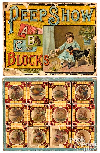 McLoughlin Bros. lithographed paper Peep Show ABC