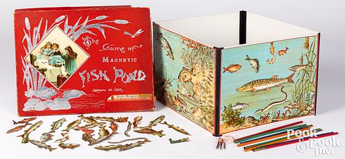 German Game of Magnetic Fish Pond board game