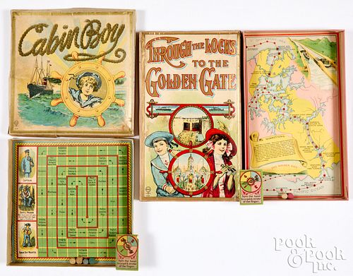 Two Milton Bradley sailor themed games
