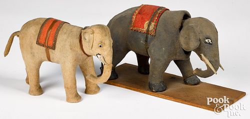 Two elephant toys