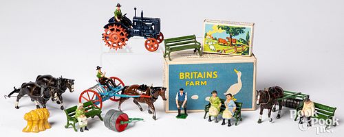 Britains farm and track accessories