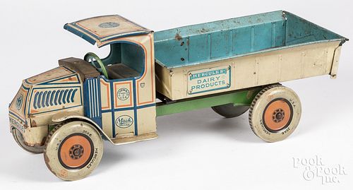 Chein Hercules tin Dairy Products truck