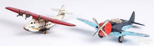 Two toy airplanes