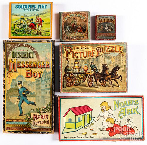 Group of games and puzzles