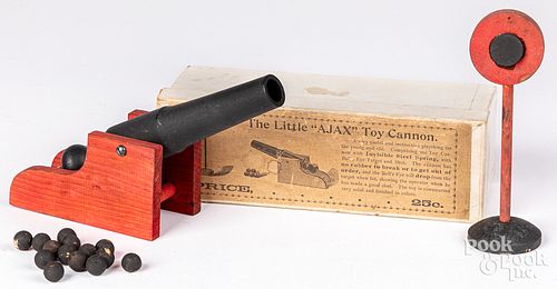 Little Ajax Toy Cannon, with original box