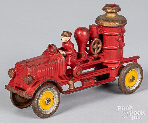 Hubley cast iron fire pumper