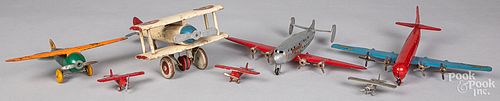 Three Wyandotte toy airplanes