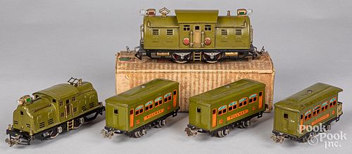 Lionel four-piece train set, O gauge