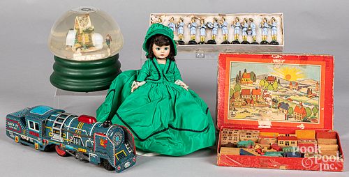 Group of miscellaneous toys and dolls